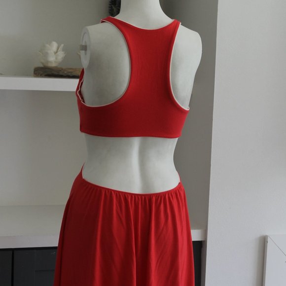 Victoria's Secret Babydoll Red Summer Beach Bra Top Open Back Dress S - Picture 6 of 9